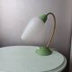 Lampe de table verte pastel et or, France