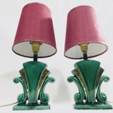 Pair of art deco lamps