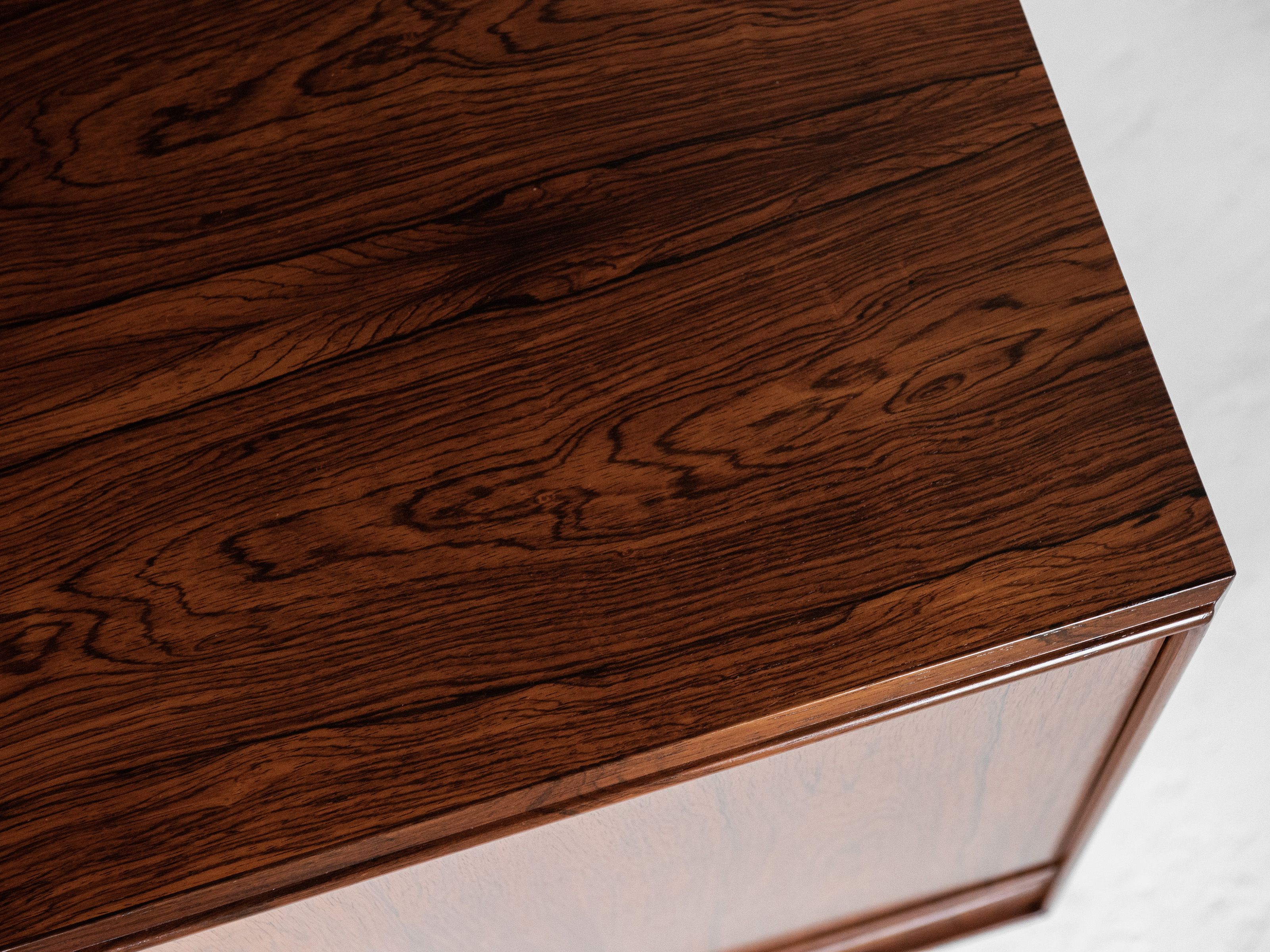 Danish highboard in rosewood by E.W. Bach for Sejling Skabe 1960s