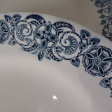 4 vintage flat plates in iron earth from Longchamp model Alesia 211208