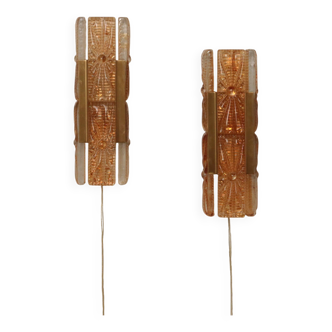Danish Design set Vitrika Aladdin Wall Lamps, Denmark 1960s