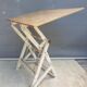 Table with architect's mechanism 1960 in white lacquered wood