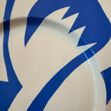 Fauvism style plate ceramic St Clément