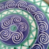 Large vintage Robert Picault Vallauris dish presentation plate