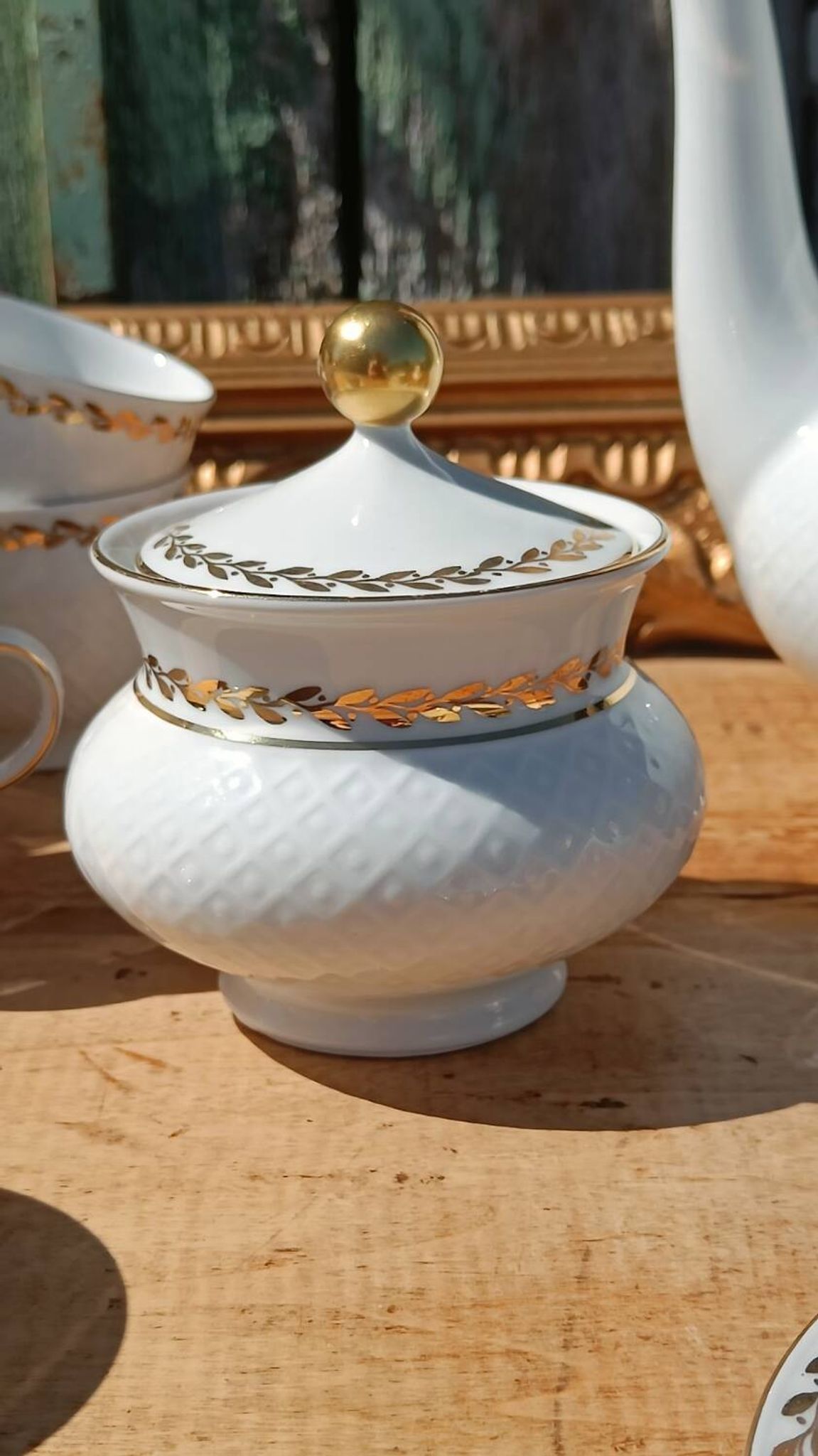 Vintage coffee service in porcelain Seltmann Weiden Bavaria –
