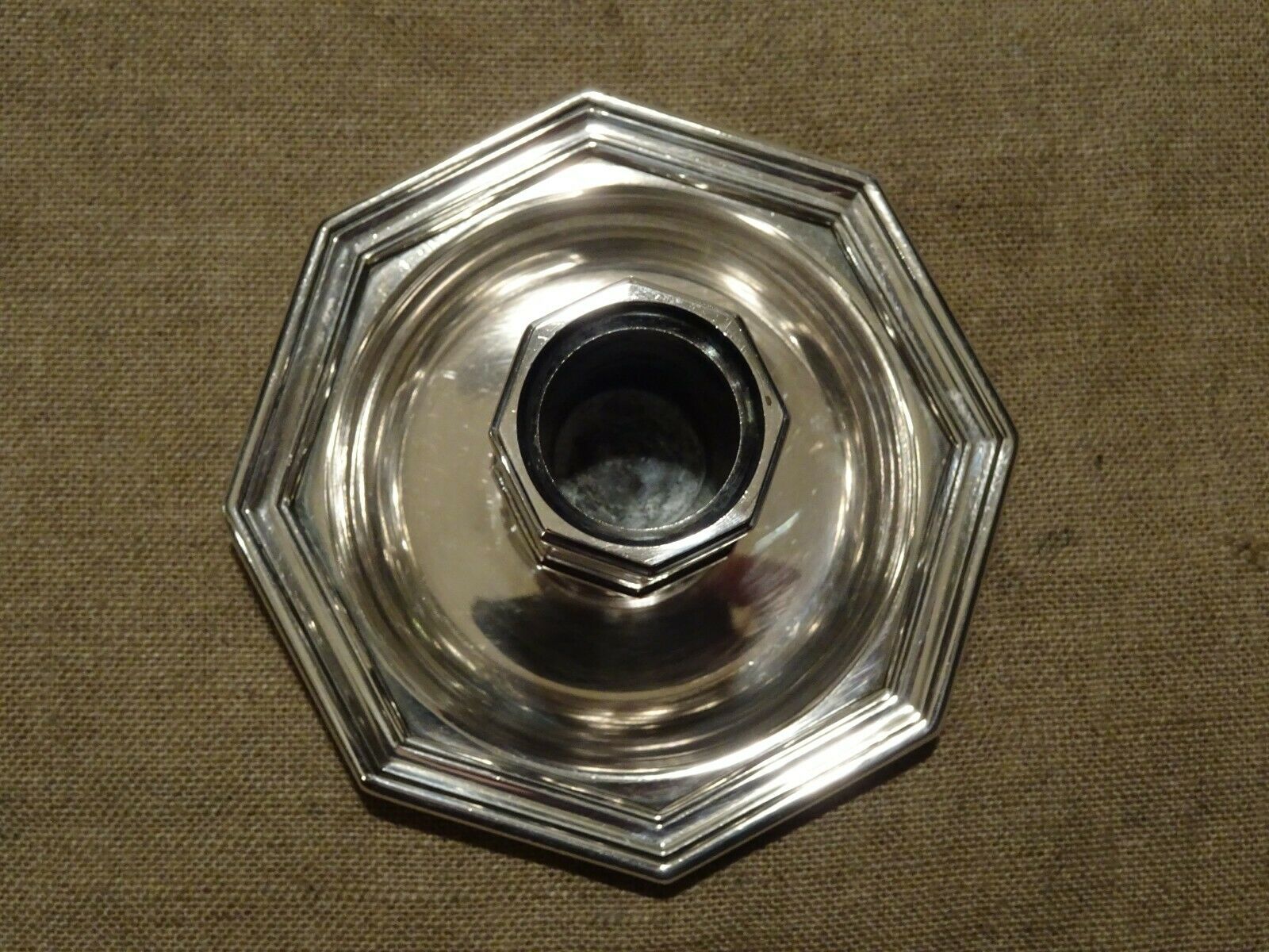 Christofle silver metal candlestick