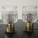 Pair of glass bedside lamps by Kamenicky Senov 1960