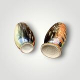 Deux anciens vases en faïence de Hubert Bequet (Belgique) - années 50