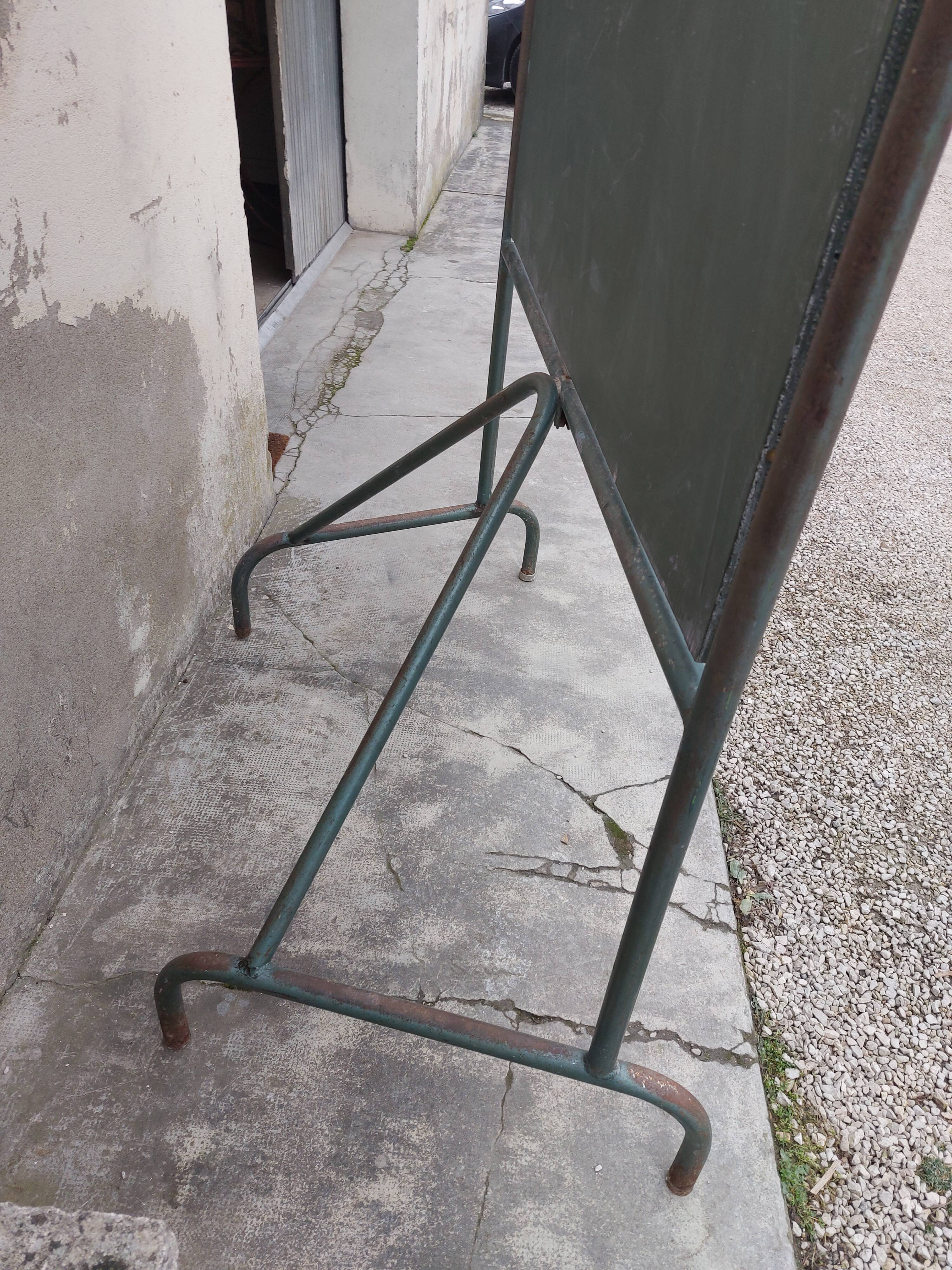 Tableau d'école année 1950 pivotant en artoise - 1m85