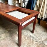 Teak and terrazzo coffee table by Averskogs Möbelfabrik, Sweden 1966