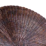 Mid-Century Italian Rattan Armchairs & Table Set, 1950s, Set of 3