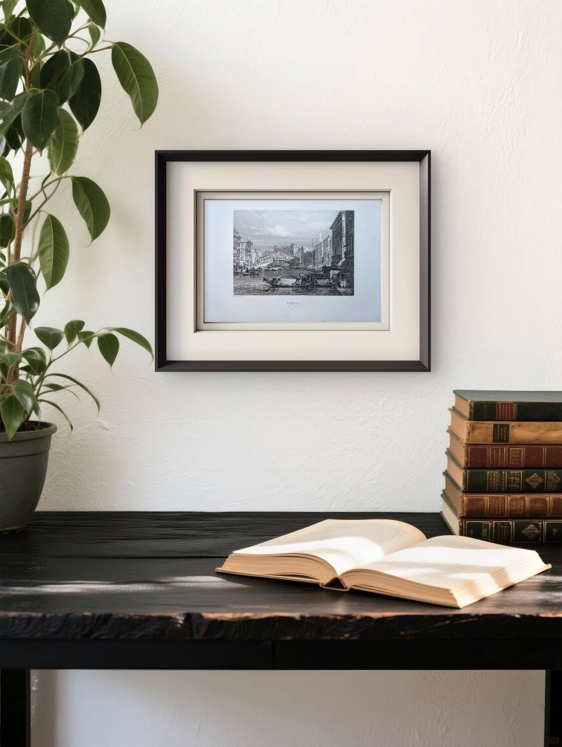 Venice, Italy, Vintage Engraving, 1841 Authentic.