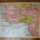 Old Madagascar / Indochina school map, ed. Vidal-Lablache 1930