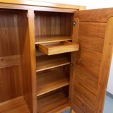 Vintage Maison Regain elm wardrobe from the 70s and 80s