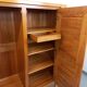 Armoire dressing vintage Maison Regain en orme des années 70 80