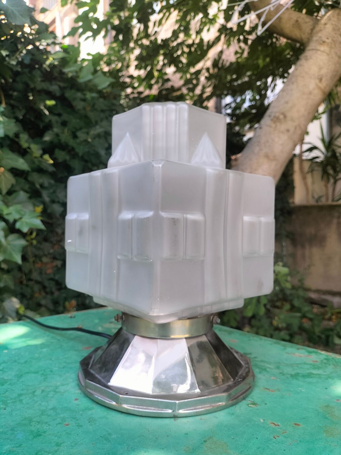 Art Deco table lamp "skyscraper"