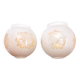 Pair of globes for light fixtures
