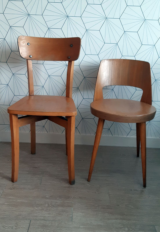 Set of 2 Baumann bistro chairs