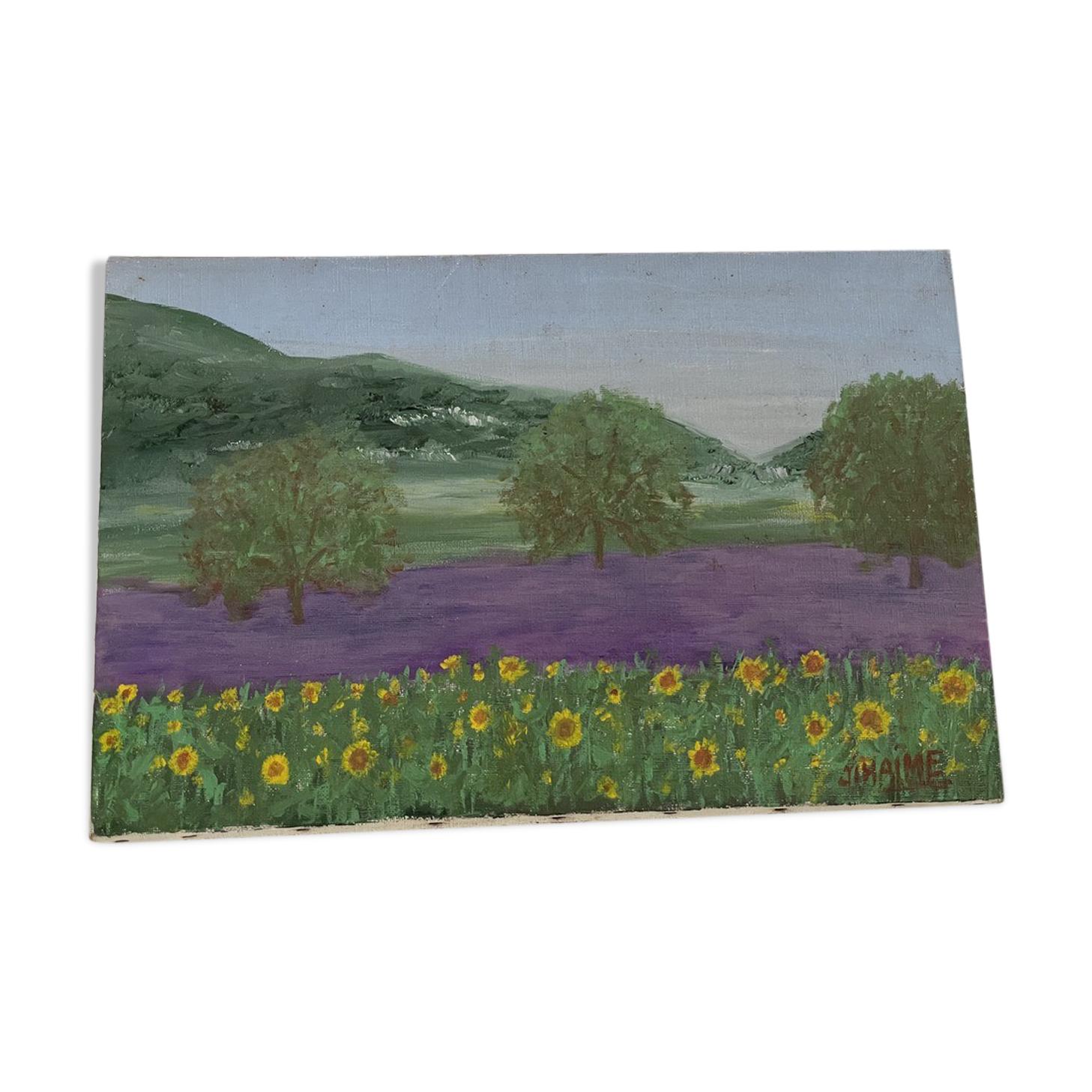 Peeinture on canvas "Provence"