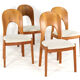 Set of 4 Koefoed Morten chairs 'Horve'