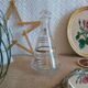 Luxhem glass carafe with vintage gold trim