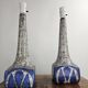 Set of 2 tall Persia glaze table lamps by Marianne Starck for Andersen, 1960s