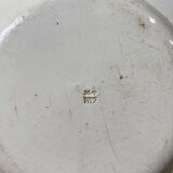 Old plate Yeddo Sarreguemines with Asian Japanese decoration 1900 old