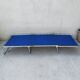 Camp bed - folding sunbed aluminum and vintage cotton