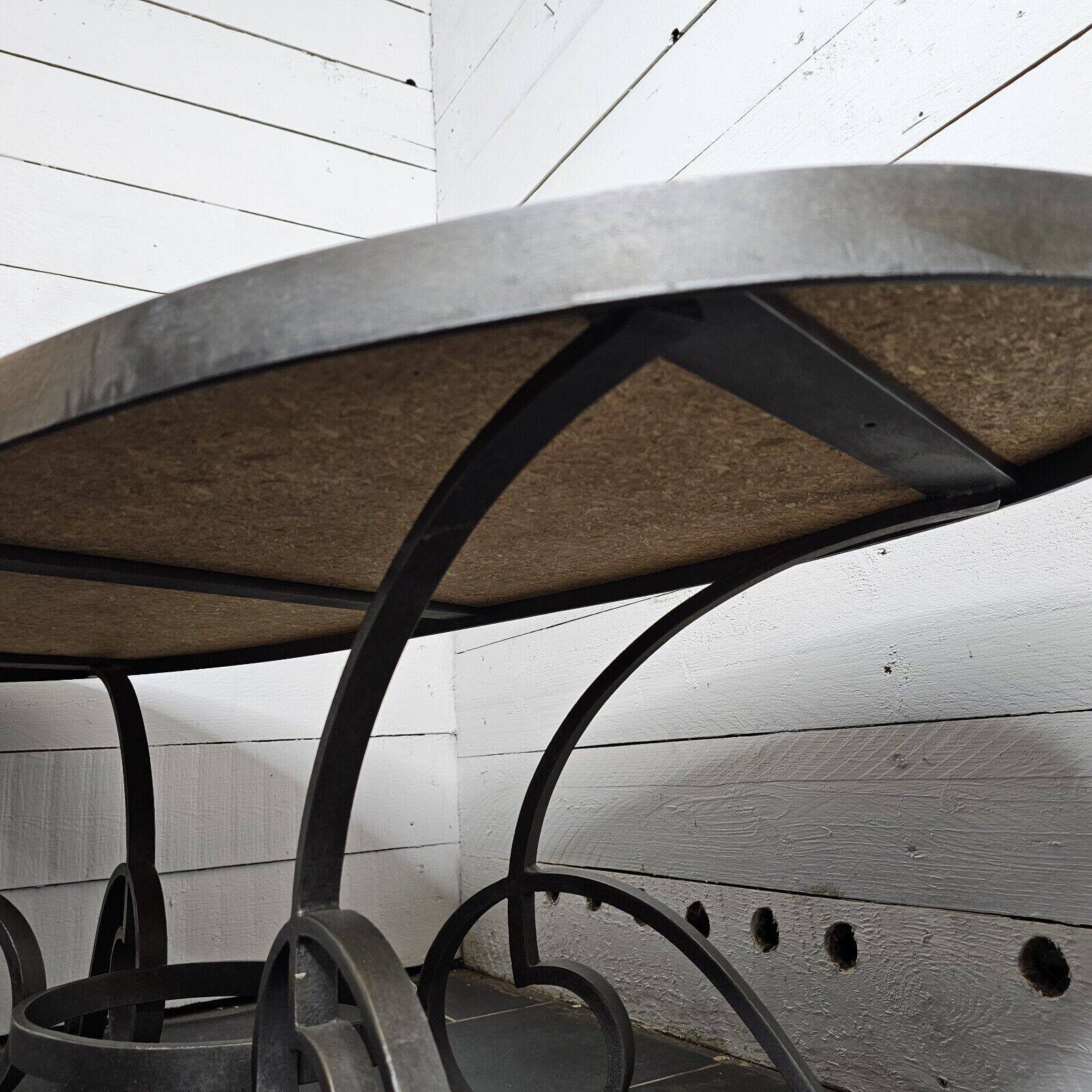 oval coffee table from the 60s, ceramic tray with decoration of flowers and birds