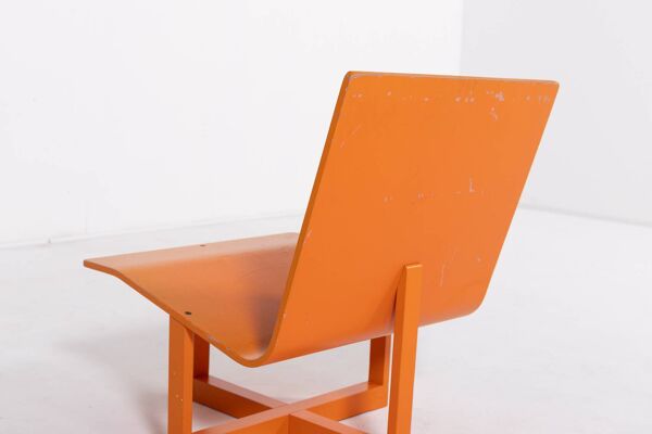 Fauteuil lounge danois moderne de Chr. Rasmussen, années 1970