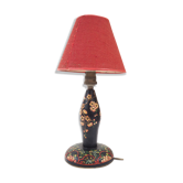 Wooden bedside lamp