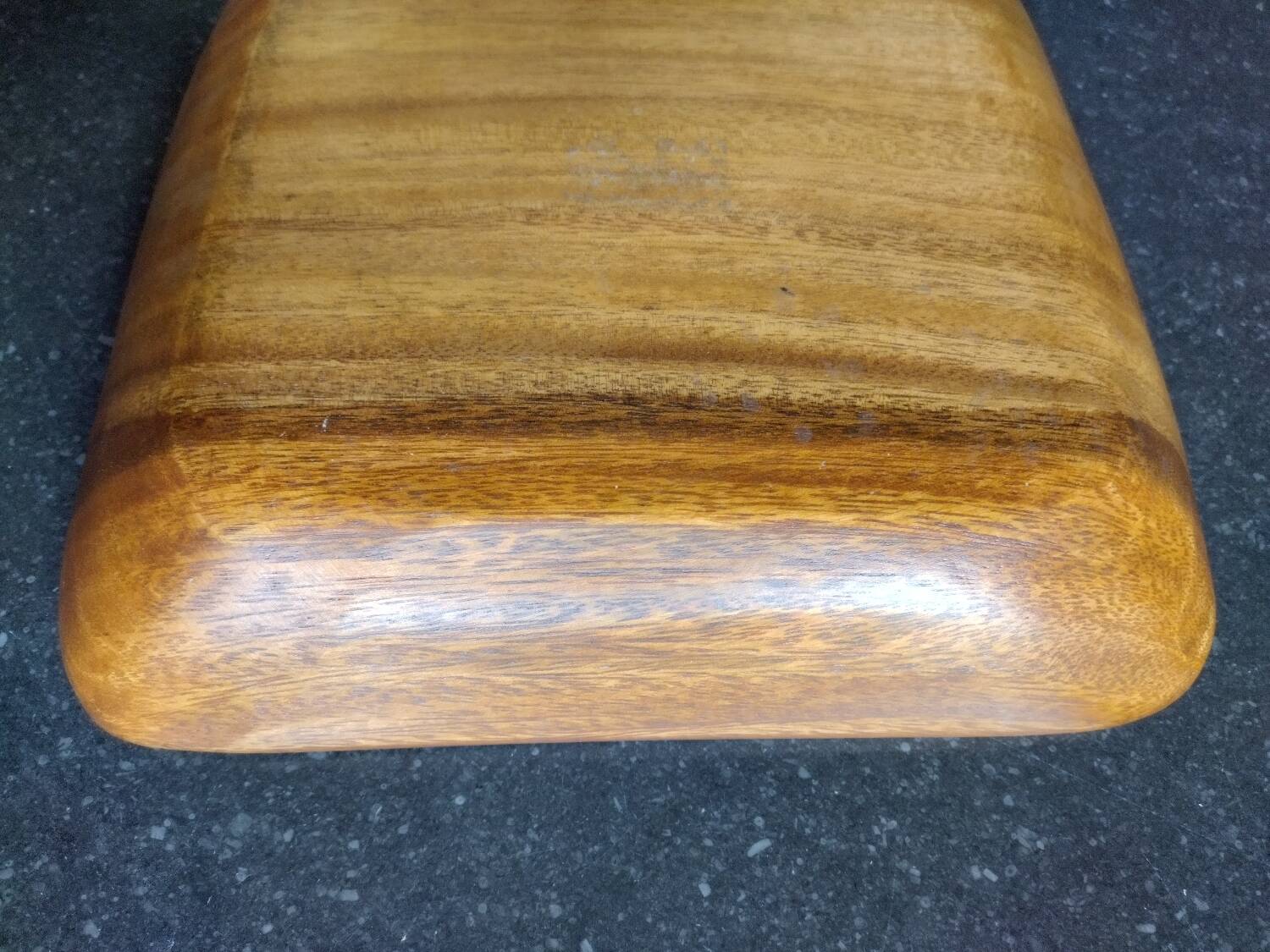 Vide poche plat apéritif bois