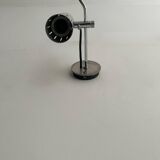 Paire d'appliques vintage orientable Alain Richard A5, métal chromé et mat, France 1960