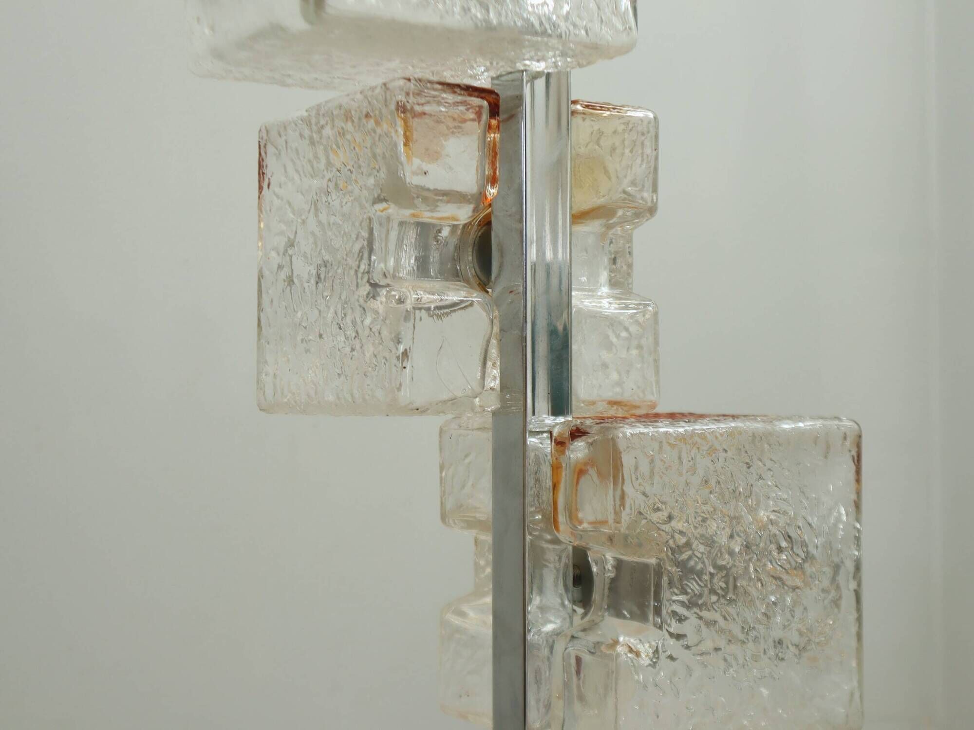 Murano cubic glass floor lamp by Toni Zuccheri for VeArt 1970s