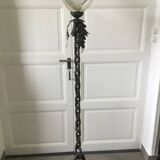 Brutalist chain floor lamp from the 70s
