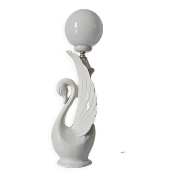 Vintage swan table lamp
