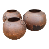 Set of 3 metal pots
