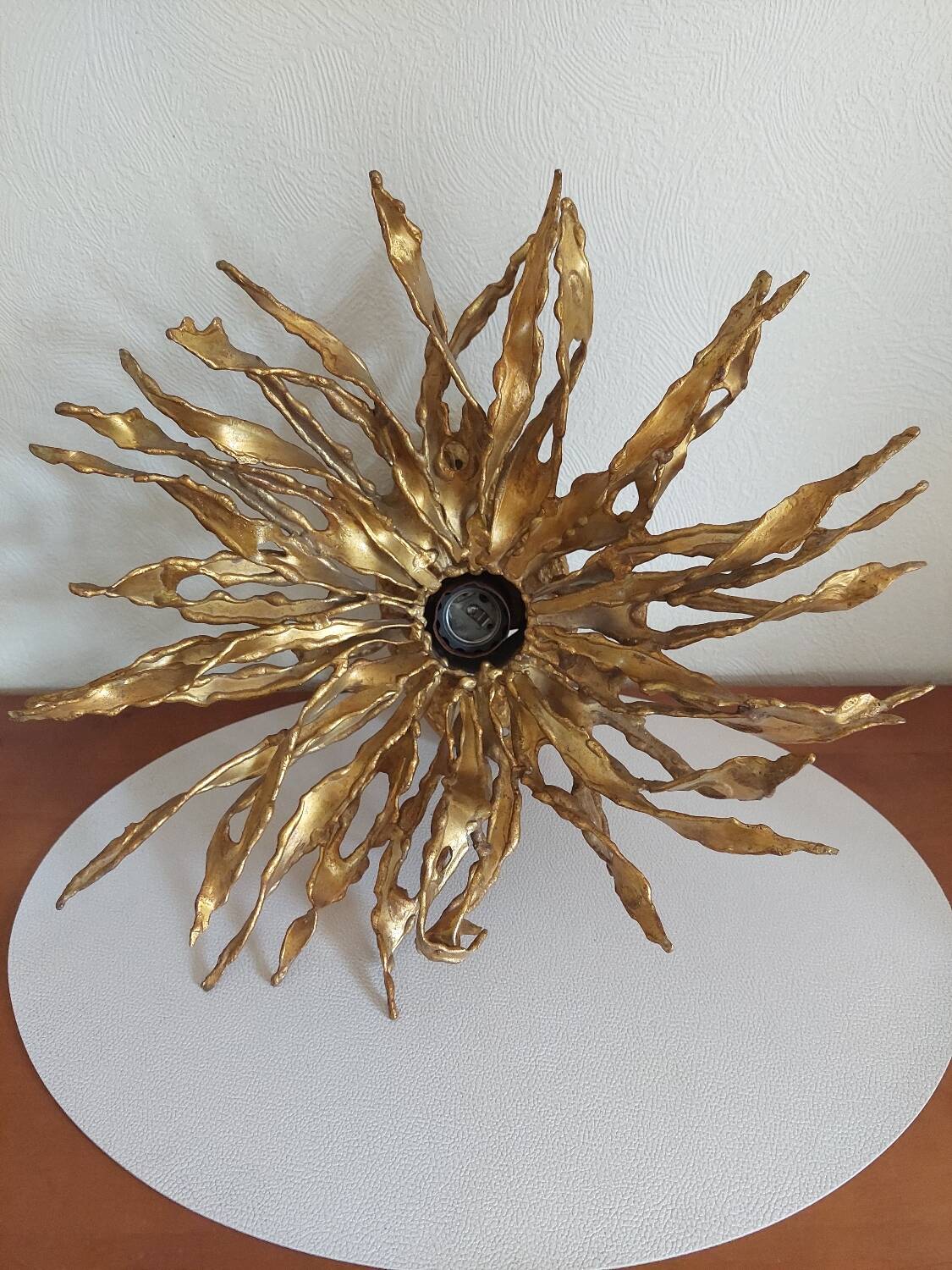 Pair of wall lamps signed moerenhout, belgium 1970s