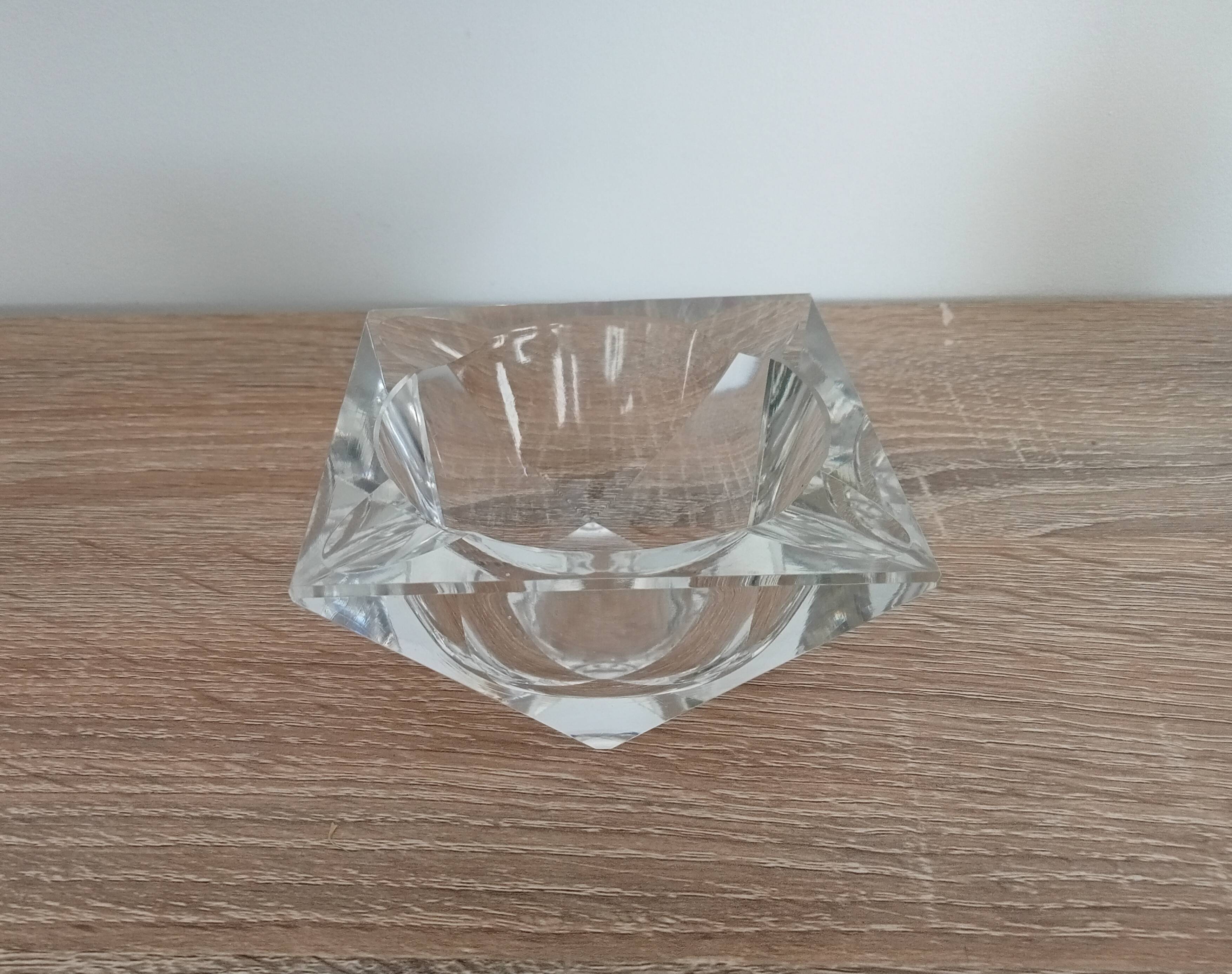 Vintage geometric ashtray