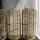 Large lantern-shaped rattan pendant lamp H50 D24