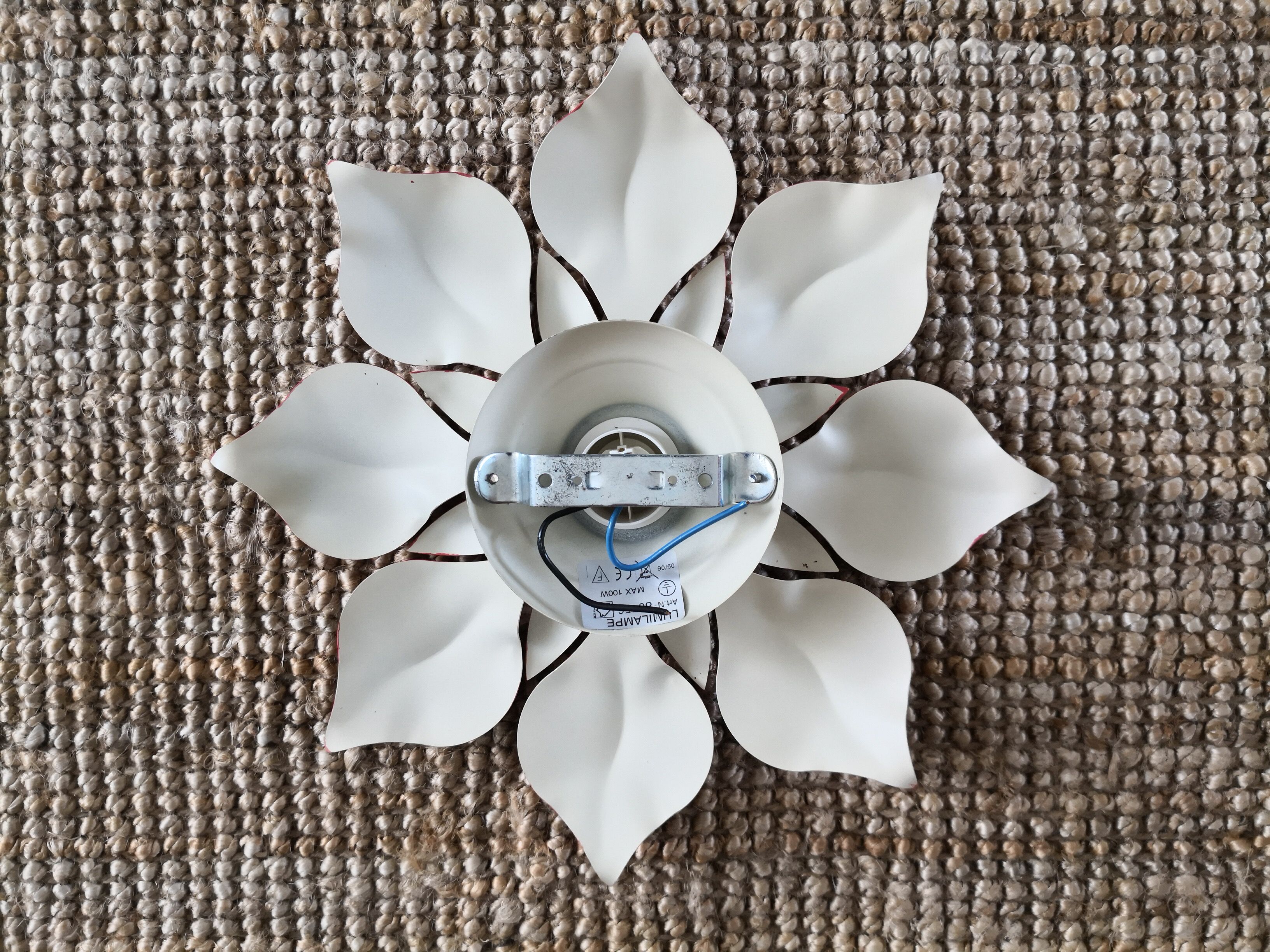 Flower wall sconce of the 70s