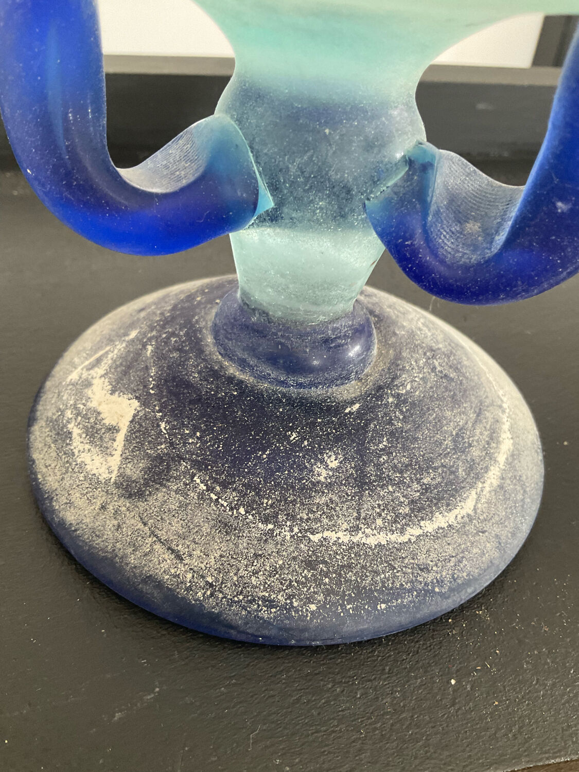 Empty pocket "Scovo" stand cup in Murano glass