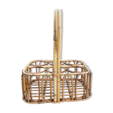 Bamboo rattan bottle holder