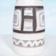Vintage vase W-Germany flowers from the 1960s, natural boho tones.