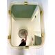 Scenographic Italian Torciglione-Torchon Murano Glass Wall Mirror by Simoen
