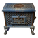 Cast iron and blue ceramic wood stove, from the Chauffette brand