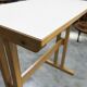 Standing table and 4 high stools Baumann 1990
