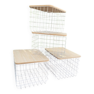 4 storage baskets