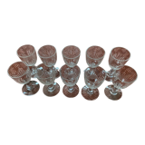 Set of 10 liquor glasses