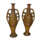 Pair of ancient kabyle amphorae in pottery